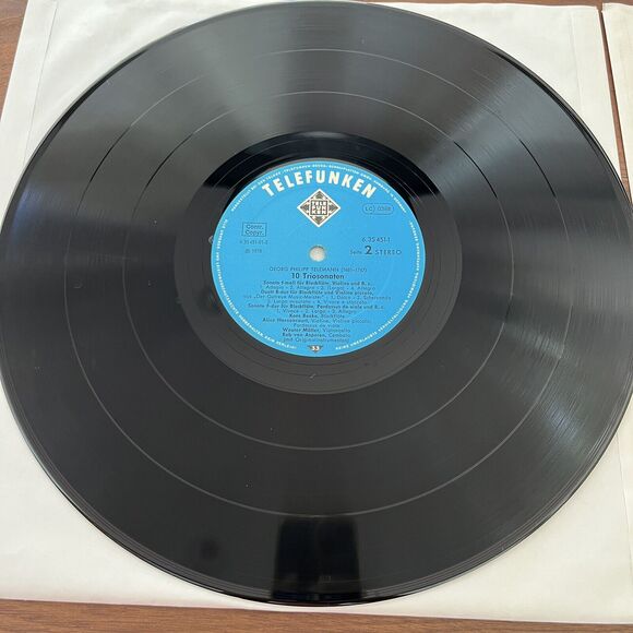Georg Philipp Telemann 10 Triosonaten 2xLP Box Set 1978 Telefunken 6.35451 - Picture 5 of 9